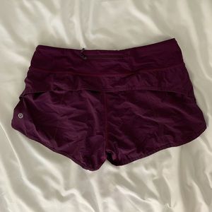 Purple Speed Up Shorts Size 6